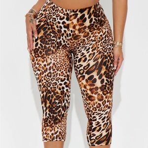 Fashion Nova Firenze Capri Legging - Brown/combo (New With Tags)